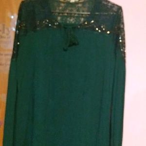 Green Maurice's tunic top